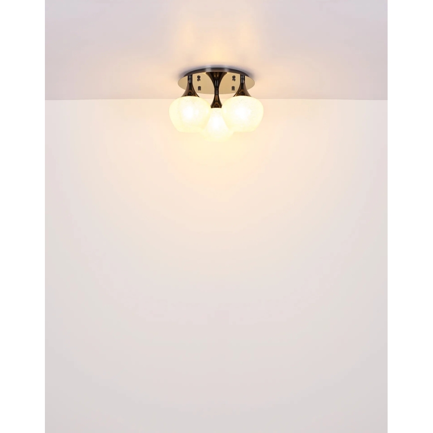 Globo - Припотолочная люстра 3xE27/40W/230V антрацит