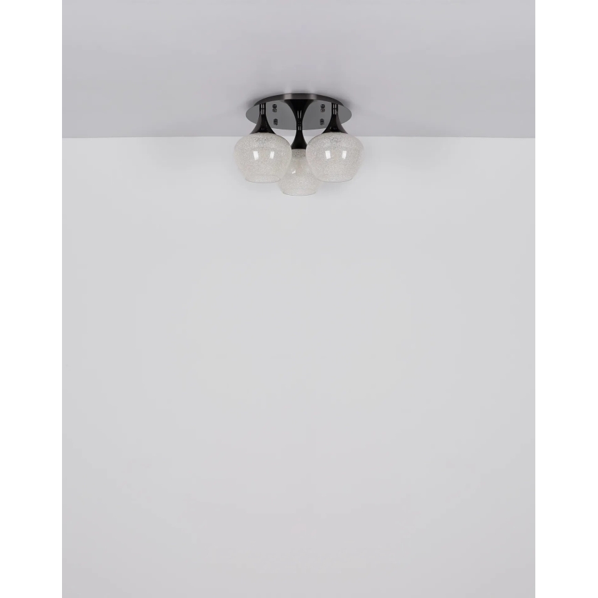 Globo - Пристельова люстра 3xE27/40W/230V антрацит