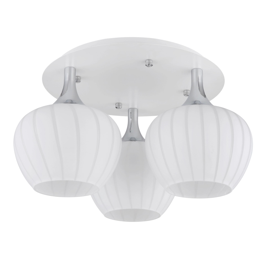 Globo - Припотолочная люстра 3xE27/40W/230V белый