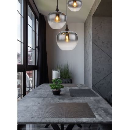 Globo - Підвісна люстра 3xE27/40W/230V діаметр 48 см чорний