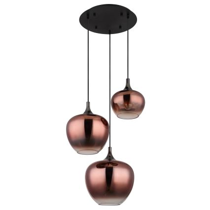 Globo - Підвісна люстра 3xE27/40W/230V мідний