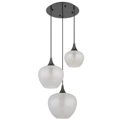 Globo - Підвісна люстра 3xE27/40W/230V білий/антрацит