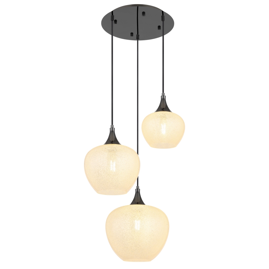 Globo - Підвісна люстра 3xE27/40W/230V білий/антрацит