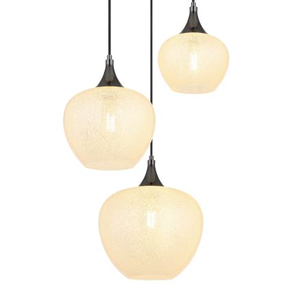 Globo - Підвісна люстра 3xE27/40W/230V білий/антрацит