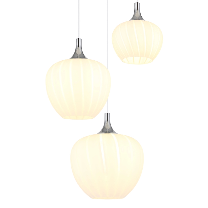 Globo - Підвісна люстра 3xE27/40W/230V білий