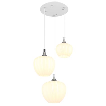Globo - Подвесная люстра 3xE27/40W/230V белый