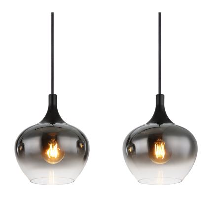 Globo - Подвесная люстра на тросе 4xE27/40W/230V чёрная