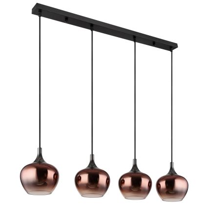 Globo - Подвесная люстра 4xE27/40W/230V медный