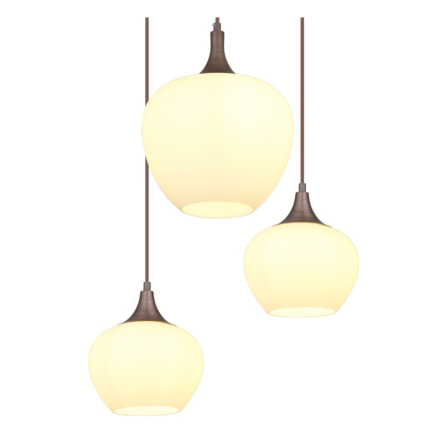 Globo - Подвесная люстра 6xE27/40W/230V белый