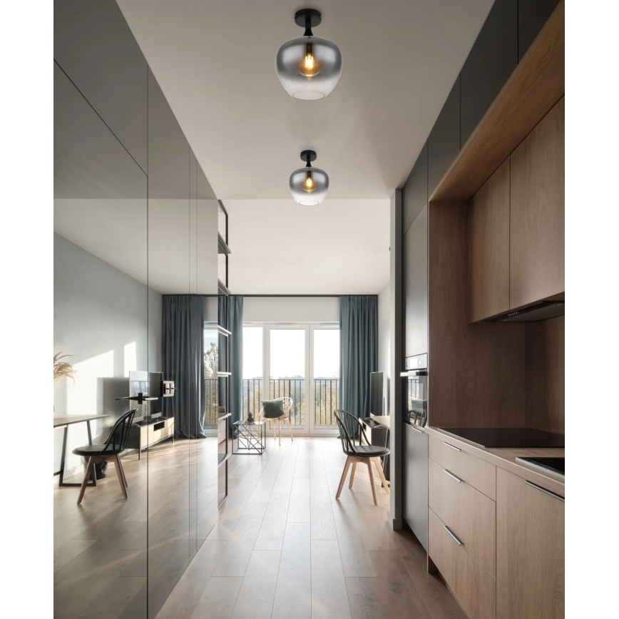 Globo - Потолочный светильник 1xE27/40W/230V дымчатый