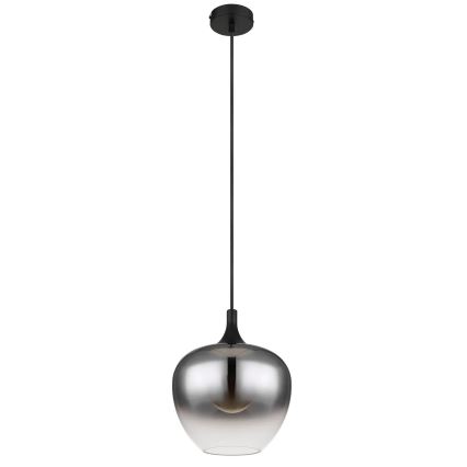 Globo - Підвісна люстра 1xE27/40W/230V діаметр 24 см чорний