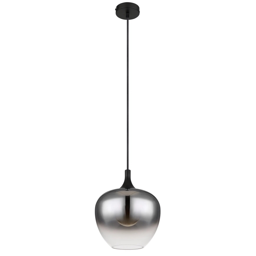 Globo - Підвісна люстра 1xE27/40W/230V діаметр 24 см чорний