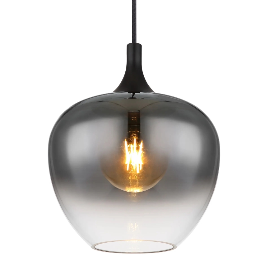 Globo - Підвісна люстра 1xE27/40W/230V діаметр 24 см чорний