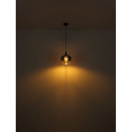 Globo - Подвесная люстра 1xE27/40W/230V диаметр 24 см черный