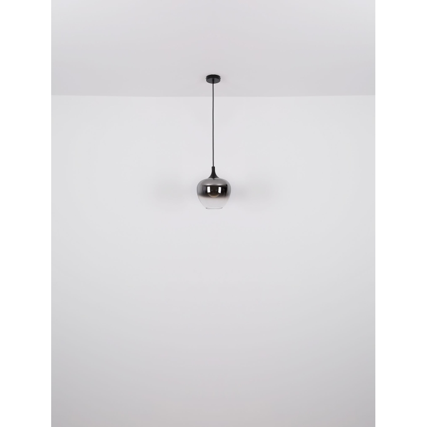 Globo - Підвісна люстра 1xE27/60W/230V діаметр 29 см чорний