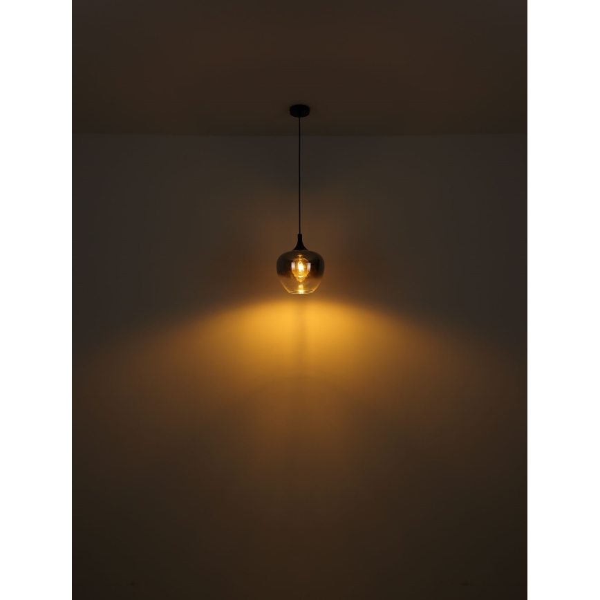 Globo - Підвісна люстра 1xE27/60W/230V діаметр 29 см чорний