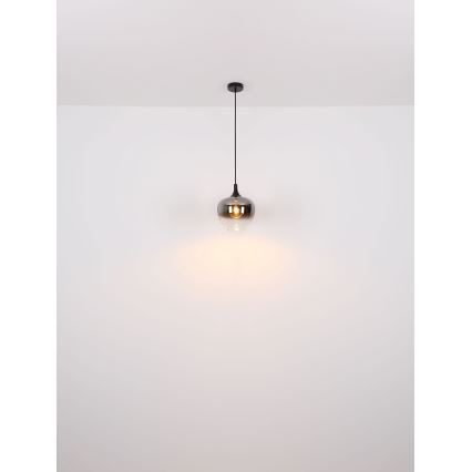 Globo - Підвісна люстра 1xE27/60W/230V діаметр 29 см чорний