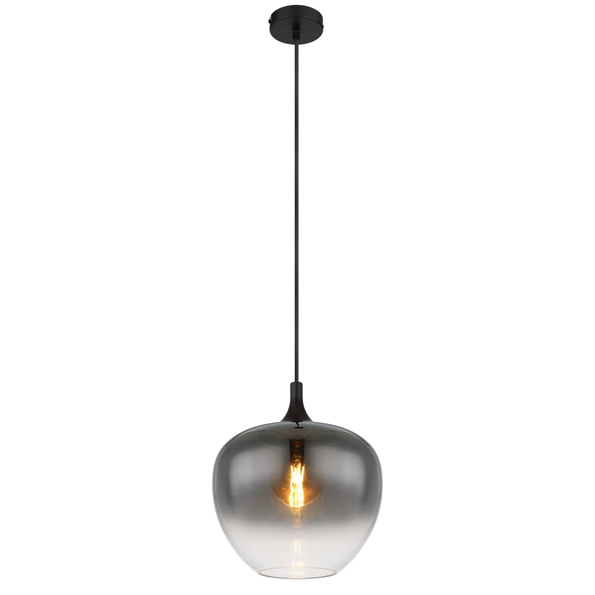 Globo - Підвісна люстра 1xE27/60W/230V діаметр 29 см чорний