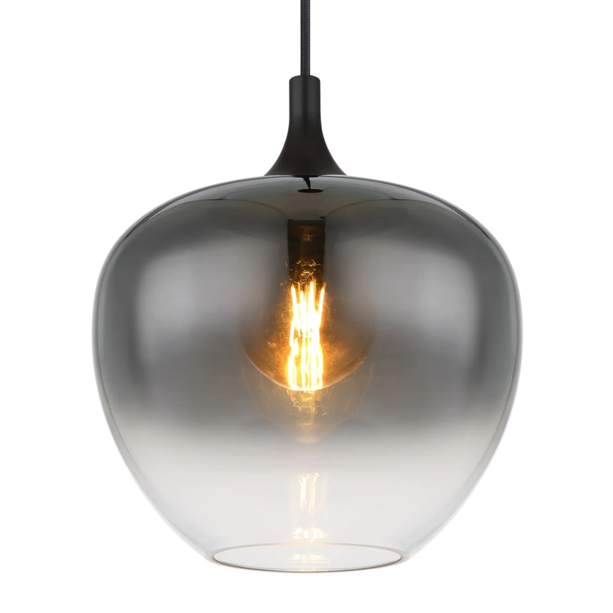 Globo - Підвісна люстра 1xE27/60W/230V діаметр 29 см чорний