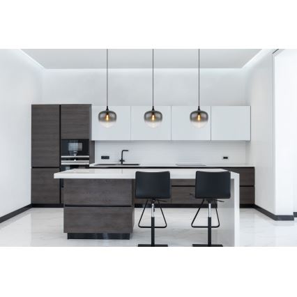 Globo - Подвесная люстра 1xE27/60W/230V диаметр 29 см черный