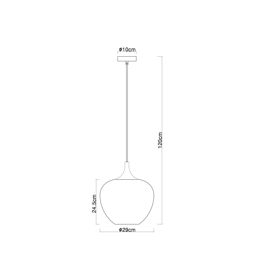 Globo - Подвесная люстра 1xE27/60W/230V диаметр 29 см белый