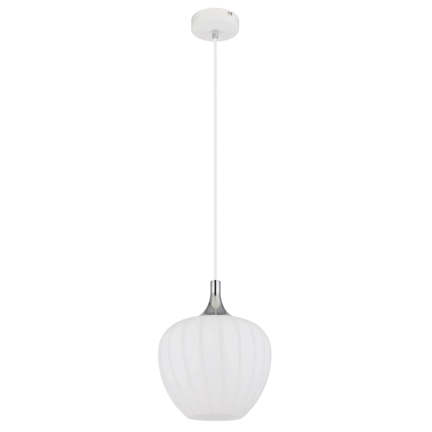 Globo - Підвісна люстра 1xE27/60W/230V діаметр 24 см білий