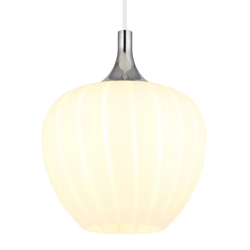 Globo - Підвісна люстра 1xE27/60W/230V діаметр 24 см білий