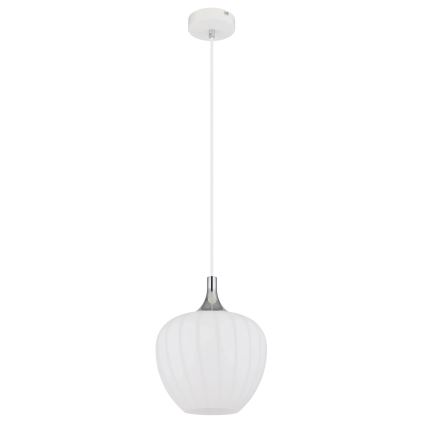 Globo - Подвесная люстра 1xE27/60W/230V диаметр 24 см белый