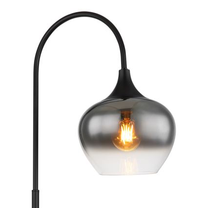 Globo - Торшер 1xE27/40W/230V черный/дымчатый