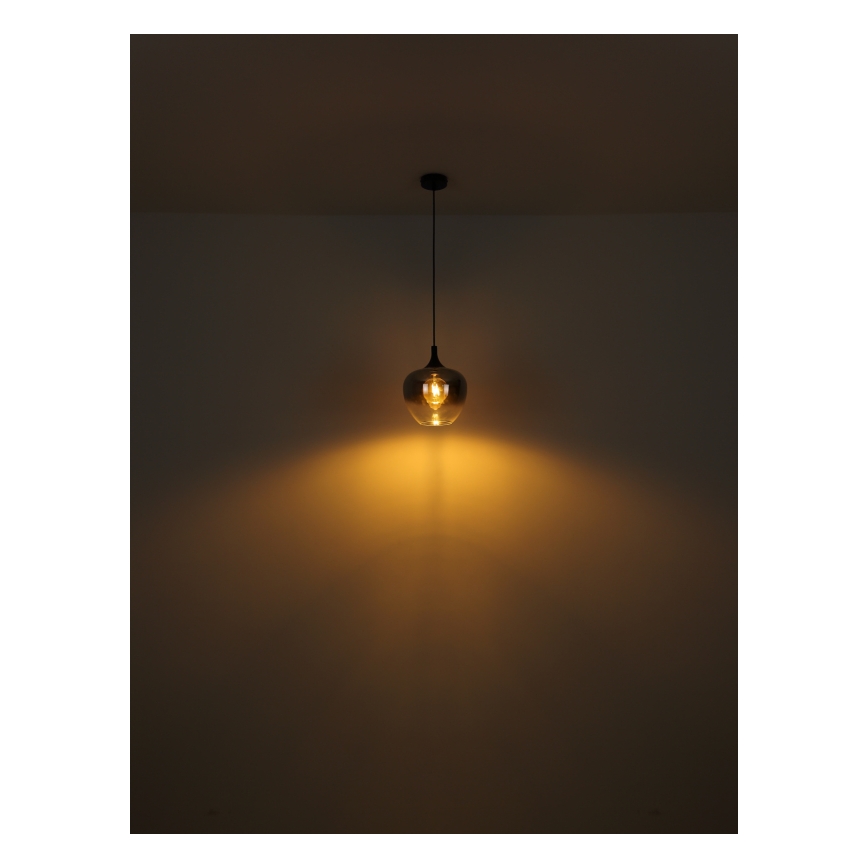 Globo - Торшер 1xE27/40W/230V черный/дымчатый
