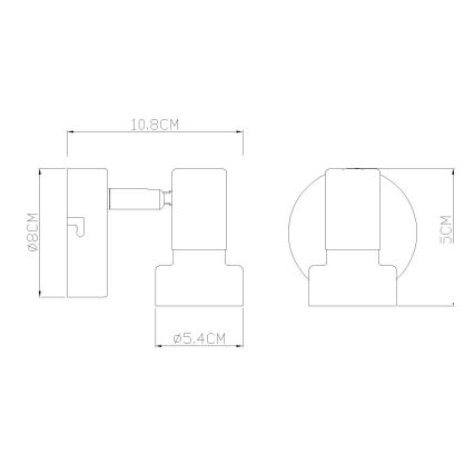 Globo - Настільна лампа 1xE27/40W/230V білий/антрацит