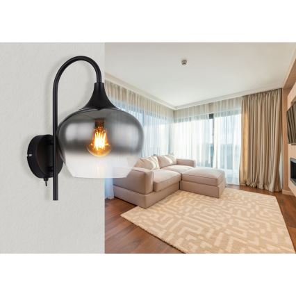 Globo - Настінна лампа 1xE27/40W/230V чорний