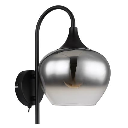 Globo - Настінна лампа 1xE27/40W/230V чорний