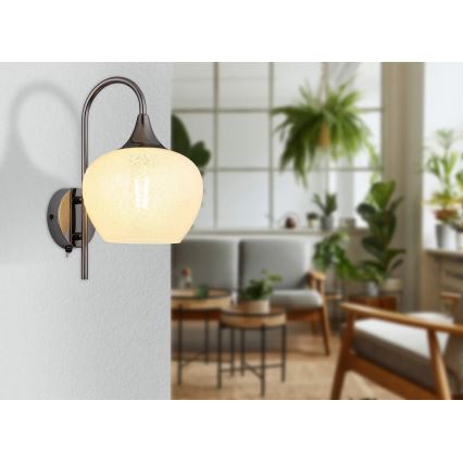 Globo - Настенная лампа 1xE27/40W/230V белый/антрацит