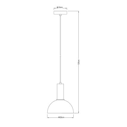 Globo - Підвісна люстра 1xE27/15W/230V