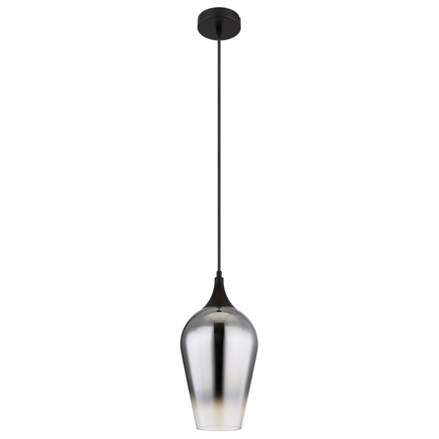 Globo - Підвісна люстра 1xE27/60W/230V діаметр 18 см чорний
