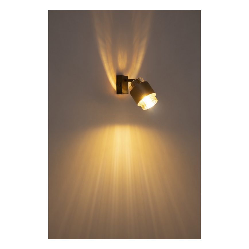 Globo - Настенный точечный светильник 1xE27/40W/230V черный/бронзовый