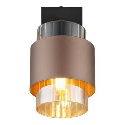 Globo - Настінний точковий світильник 1xE27/40W/230V чорний/бронзовий