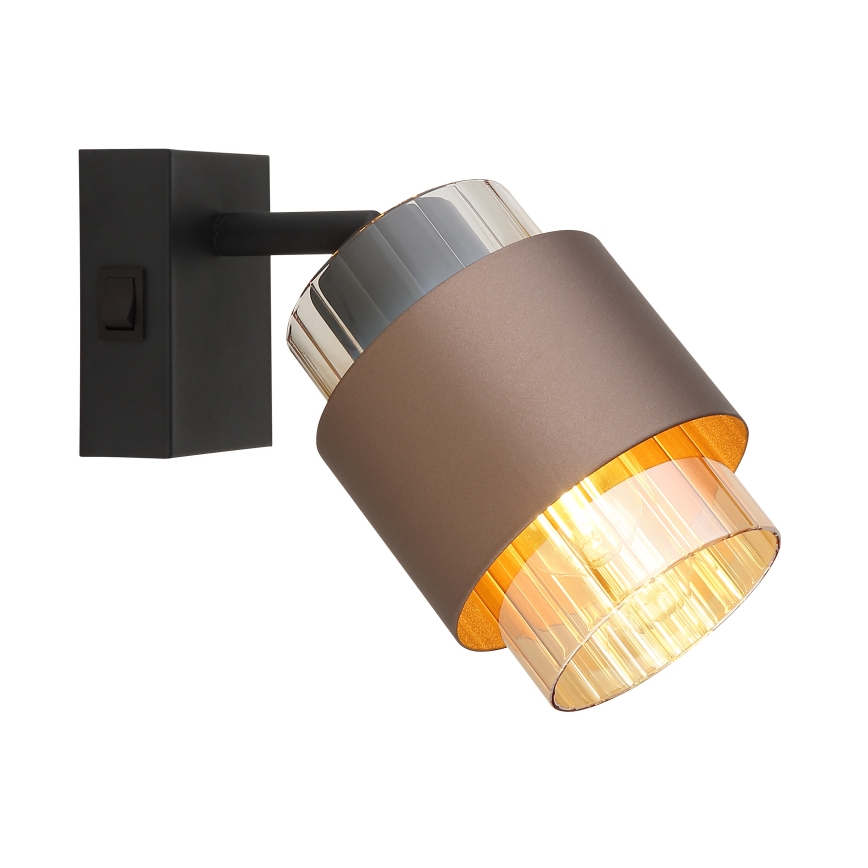 Globo - Настінний точковий світильник 1xE27/40W/230V чорний/бронзовий
