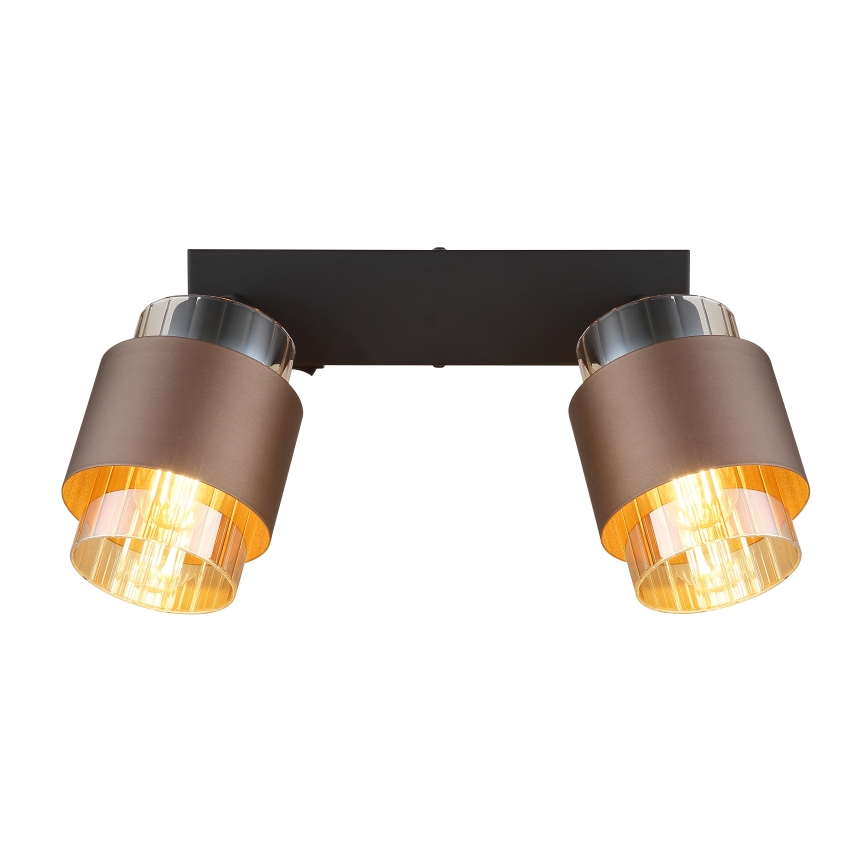 Globo - Точечный светильник 2xE27/40W/230V черный/бронзовый