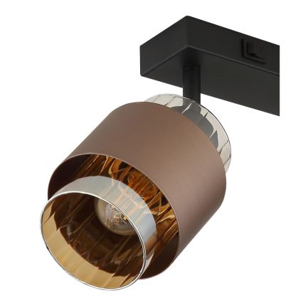 Globo - Точковий світильник 2xE27/40W/230V чорний/бронзовий