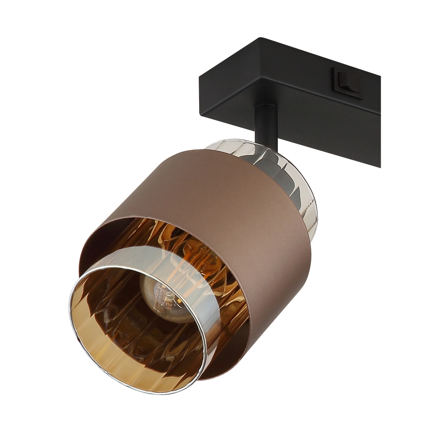 Globo - Точковий світильник 2xE27/40W/230V чорний/бронзовий