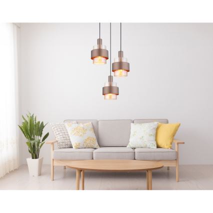 Globo - Подвесная люстра на тросе 3xE27/60W/230V