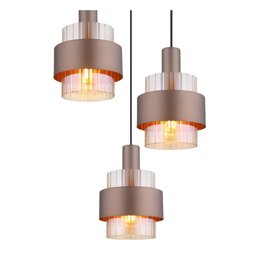 Globo - Подвесная люстра на тросе 3xE27/60W/230V