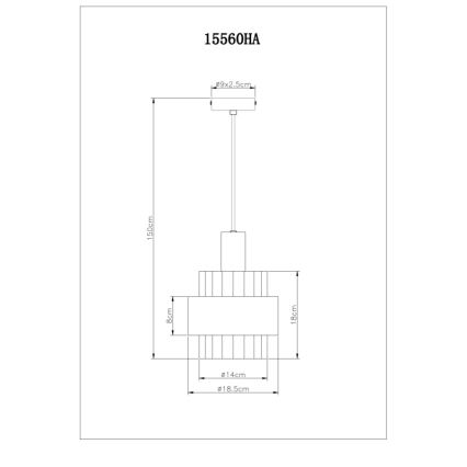 Globo - Подвесная люстра 1xE27/60W/230V диаметр 18,5 см
