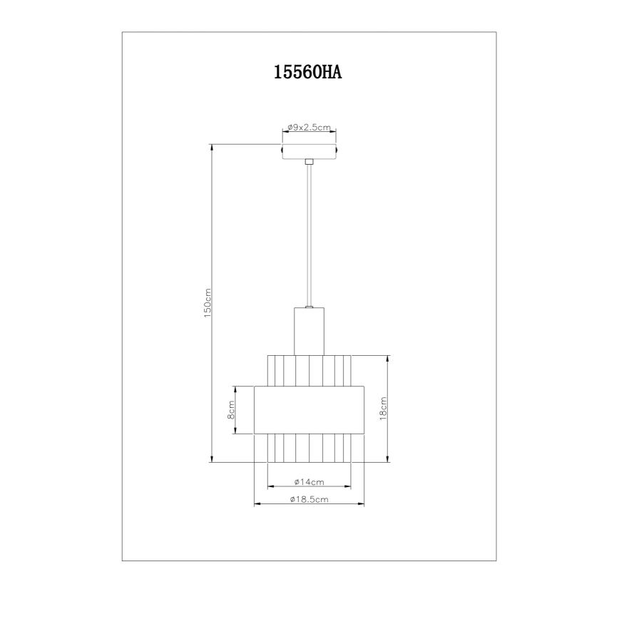 Globo - Подвесная люстра 1xE27/60W/230V диаметр 18,5 см