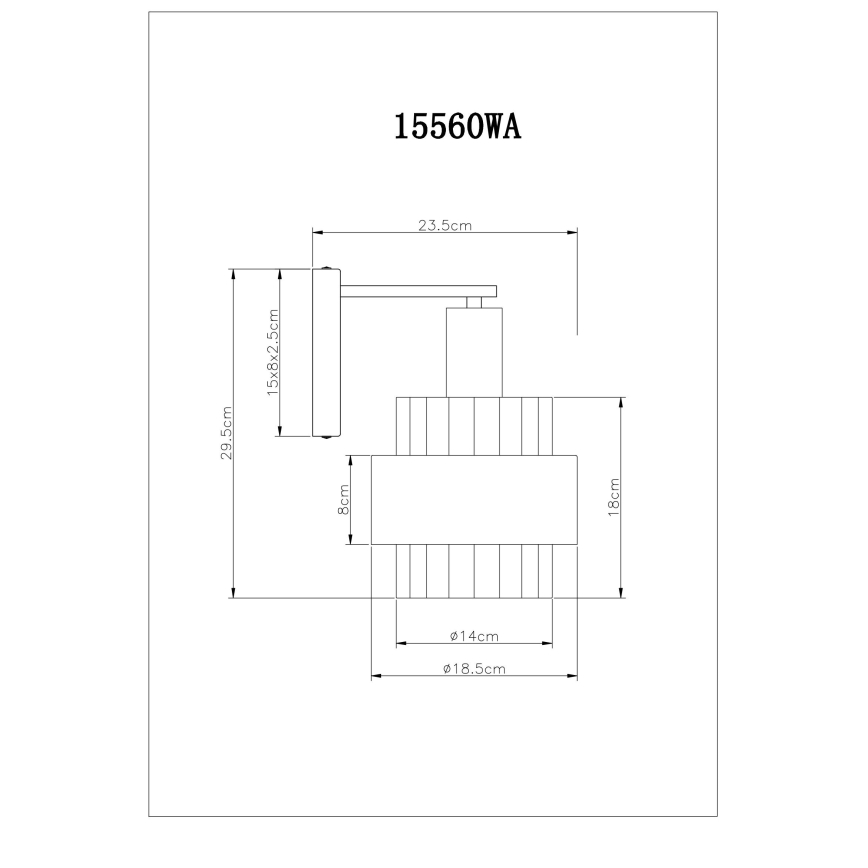 Globo - Настінний світильник 1xE27/60W/230V