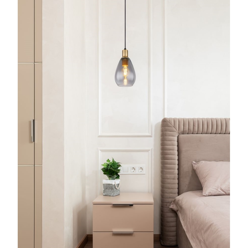 Globo - Підвісна люстра 1xE27/40W/230V латунь