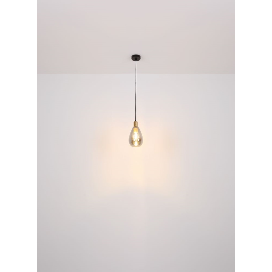 Globo - Підвісна люстра 1xE27/40W/230V латунь