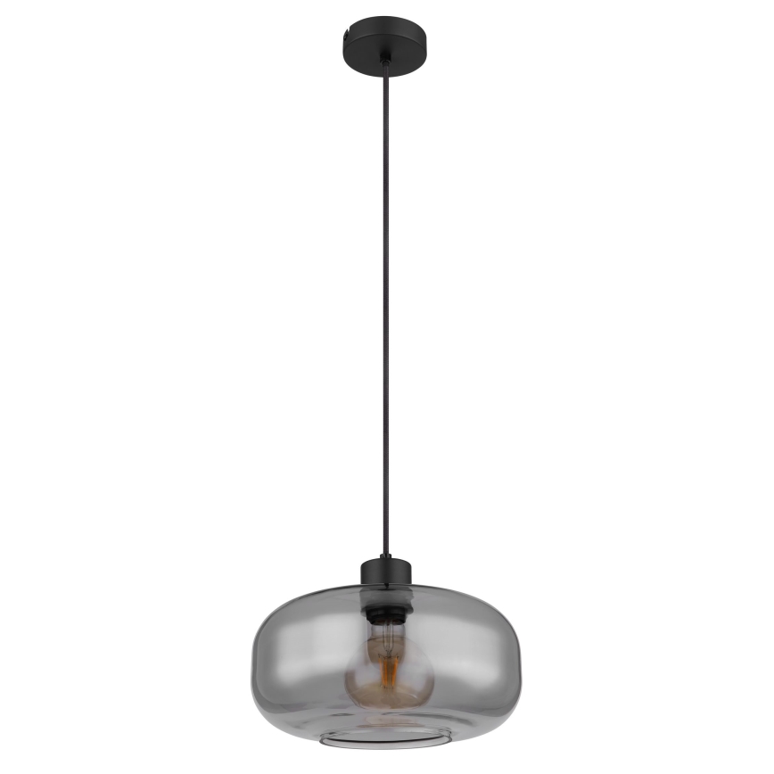 Globo - Подвесная люстра 1xE27/40W/230V диаметр 28 см серый